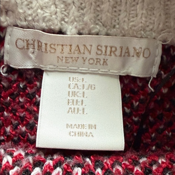 Christian Siriano Black and Red Plaid Turtleneck Sweater - Picture 2 of 9